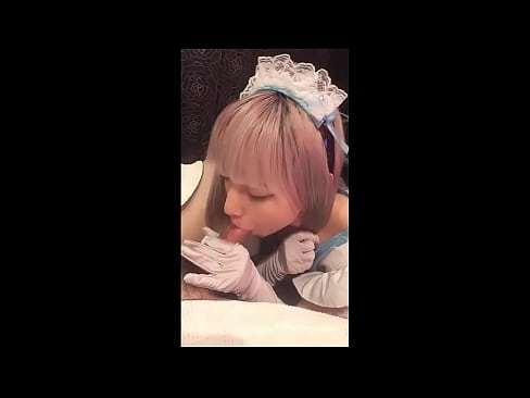 ❤️ 日本偶像[mayuka]，法国女仆装，第一部分，口交和用乳液打飞机 ❤❌ Porno vk ❌️